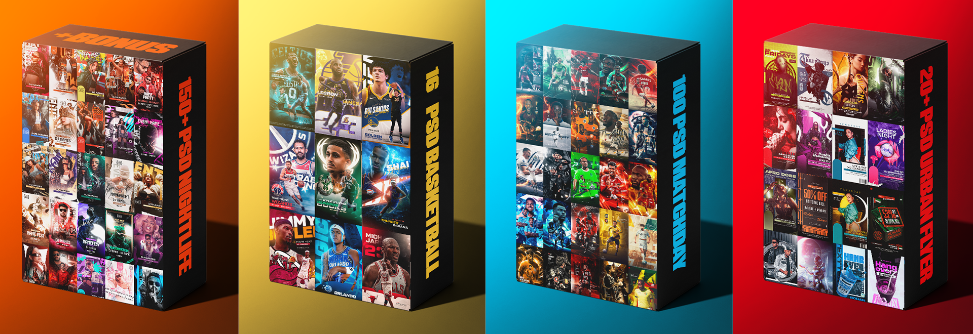 Ultimate Template Bundle featuring all four design packs